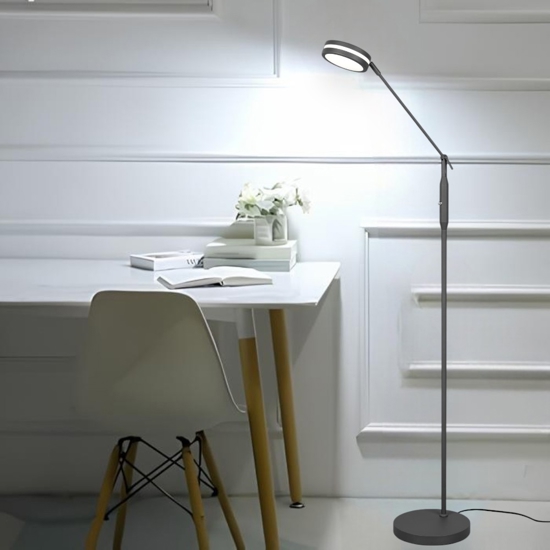 Lampada da terra moderna led da 2700k a 4000k antracite per ufficio