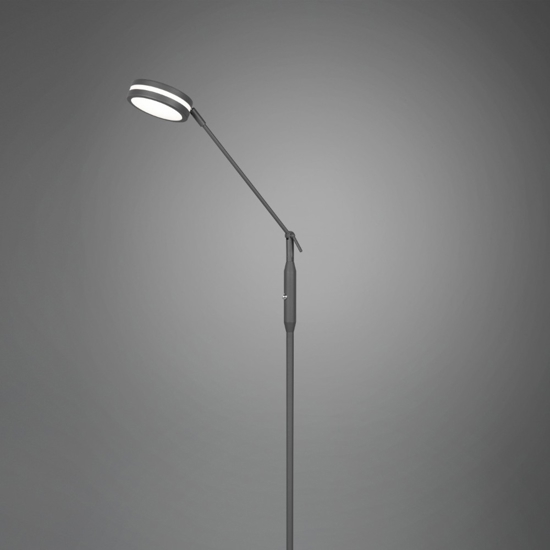 Lampada da terra moderna led da 2700k a 4000k antracite per ufficio