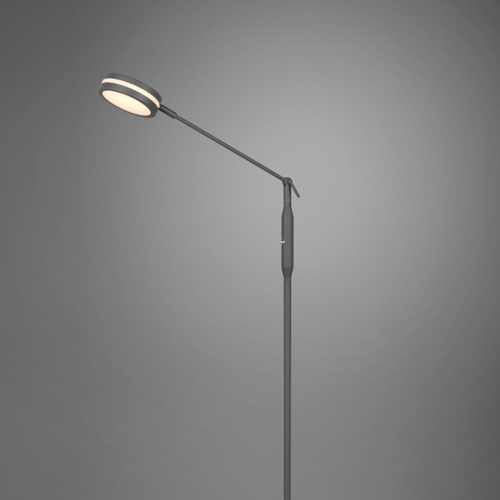 Lampada da terra moderna led da 2700k a 4000k antracite per ufficio
