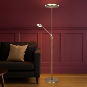 Lampada da terra oro moderna led da 2700k a 4000k orientabile