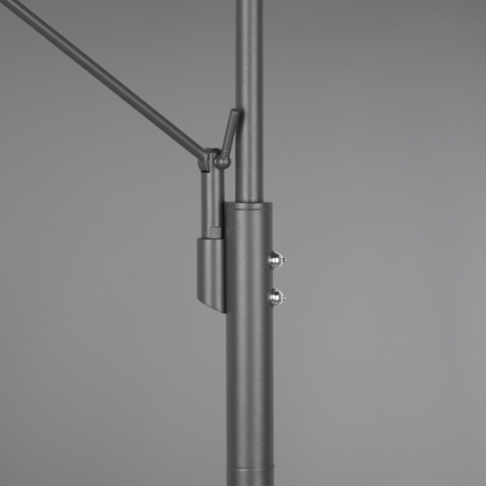 Lampada da terra nera moderna led da 2700k a 4000k orientabile
