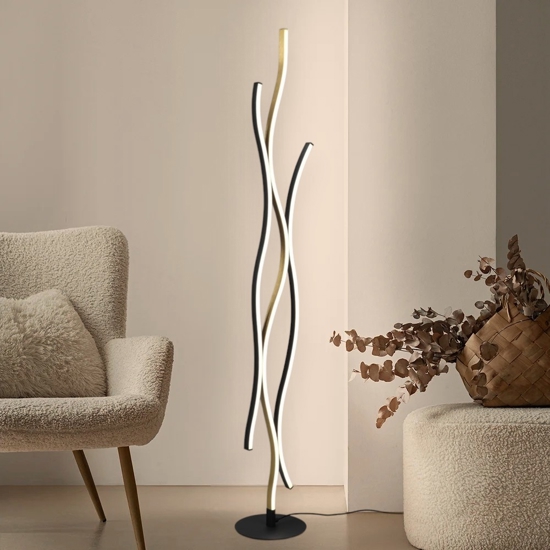 Lampada da terra moderna a luce diffusa led da 2300k a 4000k per salotto