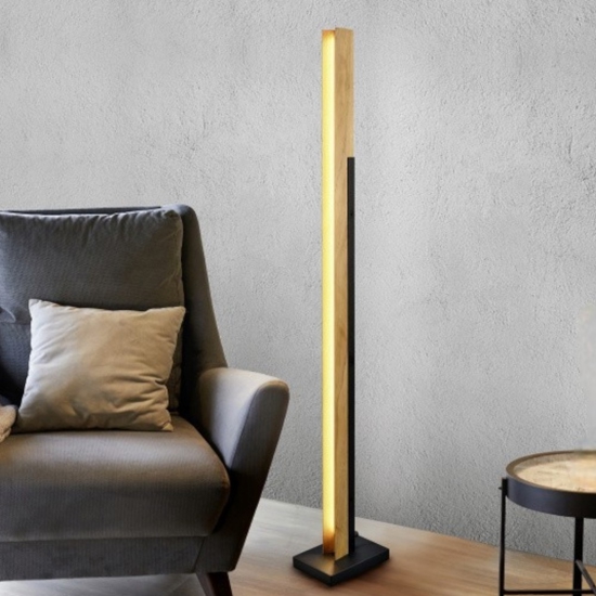 Lampada da terra moderna sottile led 3000k per salotto nordico