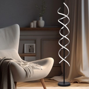 Lampada da terra moderna led da 2300k a 4000k a spirale