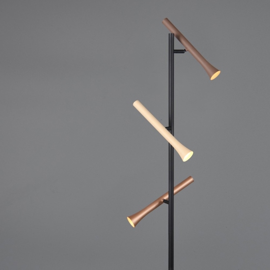 Lampada da terra moderna orientabile led da 2300k a 4000k h150 cm