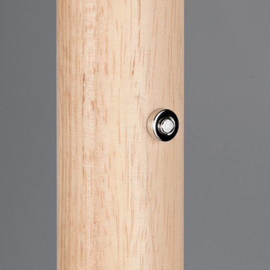 Lampada da terra moderna nera led 3000k per soggiorno h160 cm