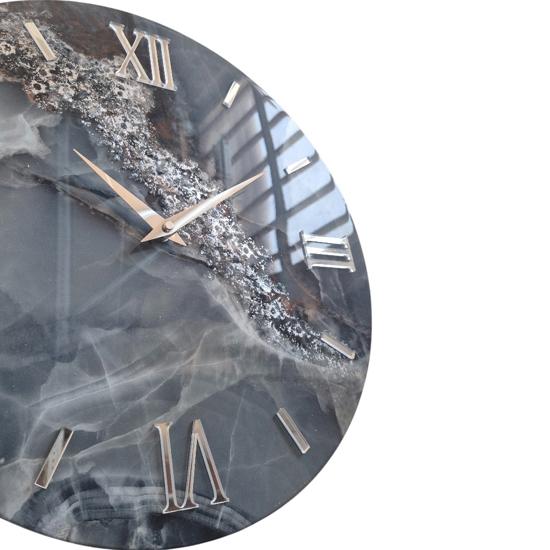 Orologio per parete cielo 60cm azzurro tondo design moderno