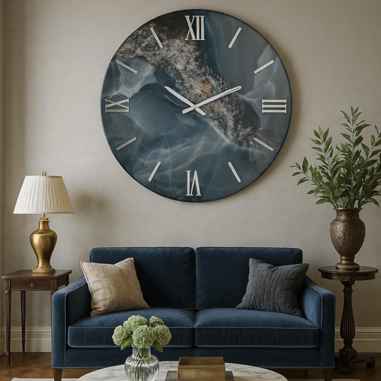 Orologio rotondo da parete 80cm grande design moderno
