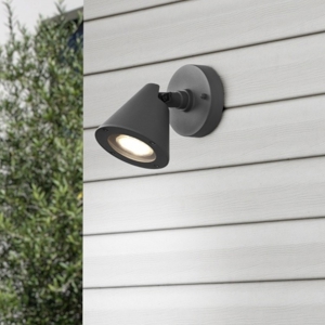 Faretto da esterno orientabile antracite parete soffitto