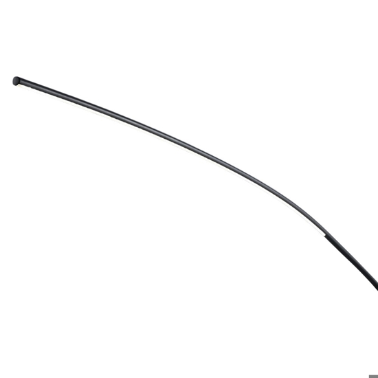 Lampada ad arco design nera led 18w 3000k dimmerabile