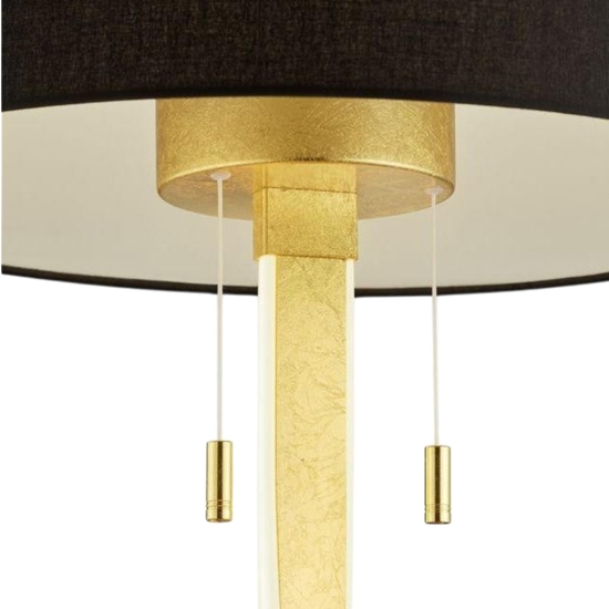 Lampada da tavolo design moderna oro nero
