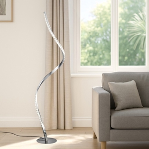 Lampada da terra design moderna led 9w rgb dimmerabile con telecomando