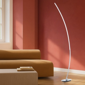Lampada arco moderna nickel led 11w 3000k