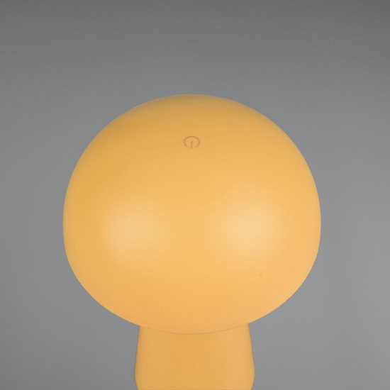 Lampada da tavolo da esterno senza fili giallo per esterni ricaricabile moderna