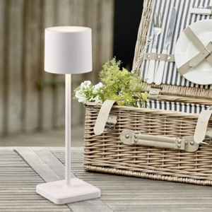 Lampada da tavolo per esterno senza fili bianca led ricaricabile