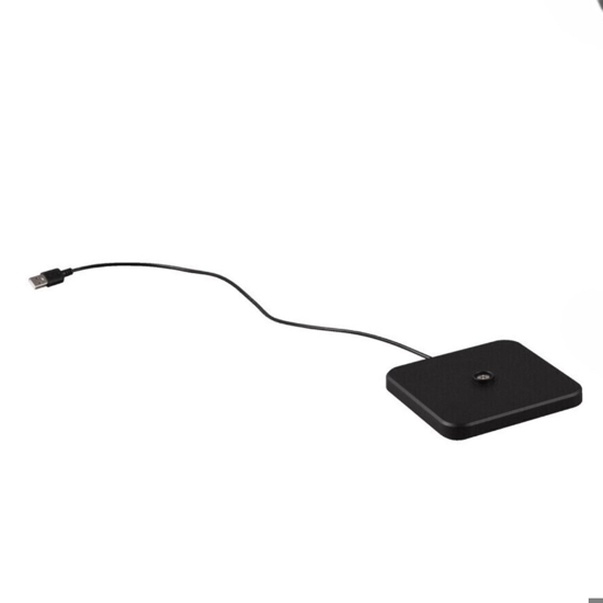 Lampada da tavolo nera portatile senza fili per esterno moderna