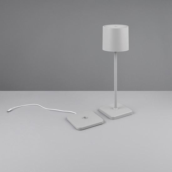 Lampada da esterno grigio senza fili per tavolo ristorante