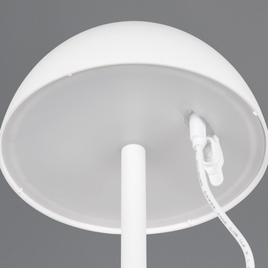 Lampada da tavolino bianca senza fili ricaricabile moderna per esterno