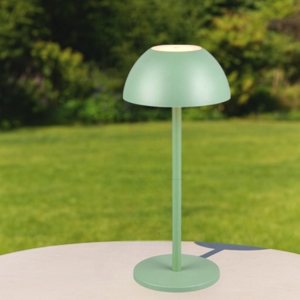 Lampada da tavolino verde pistacchio portatile senza fili per esterno