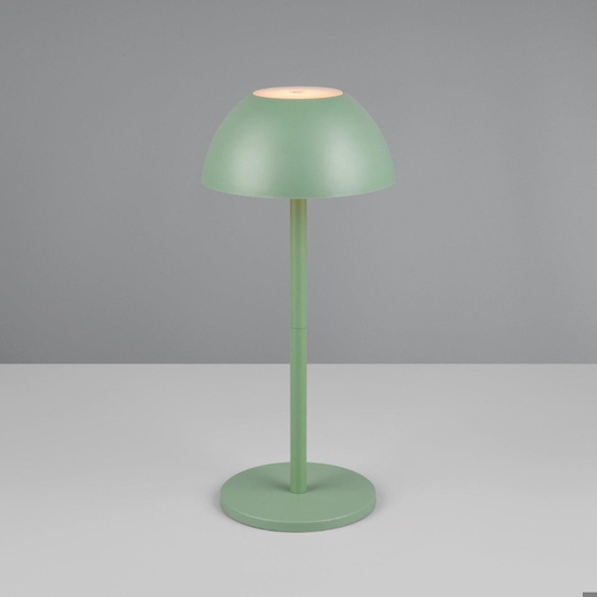 Lampada da tavolino verde pistacchio portatile senza fili per esterno