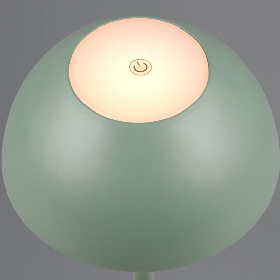 Lampada da tavolino verde pistacchio portatile senza fili per esterno