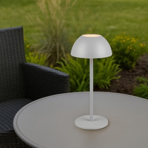 Lampada colore grigio da tavolo senza fili per esterni design moderna