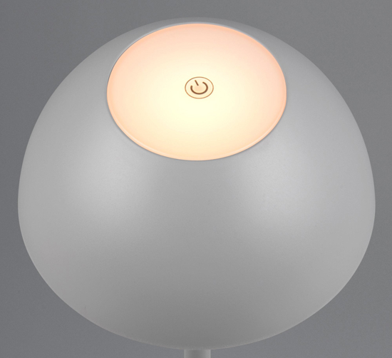 Lampada colore grigio da tavolo senza fili per esterni design moderna