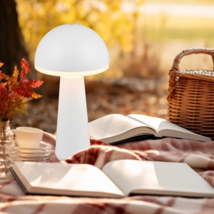 Lampada da tavolo bianca portatile led ricaricabile per esterno