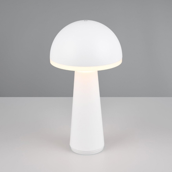 Lampada da tavolo bianca portatile led ricaricabile per esterno