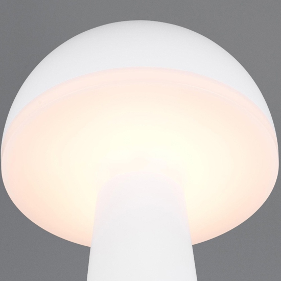 Lampada da tavolo bianca portatile led ricaricabile per esterno