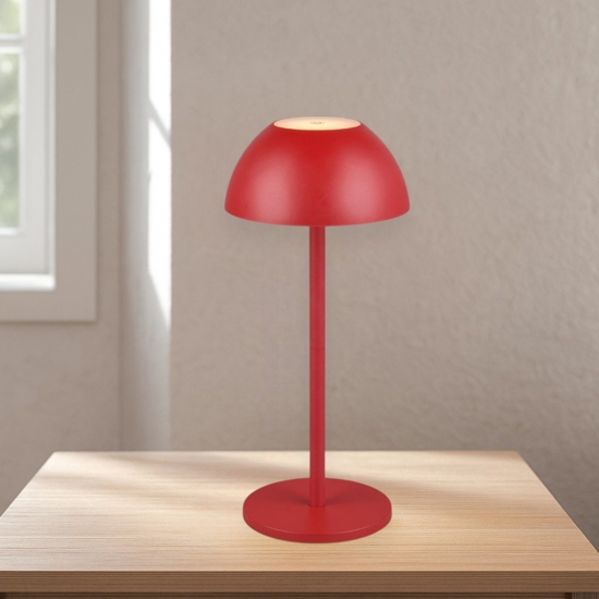 Lampada da esterno portatile senza fili rossa led moderna