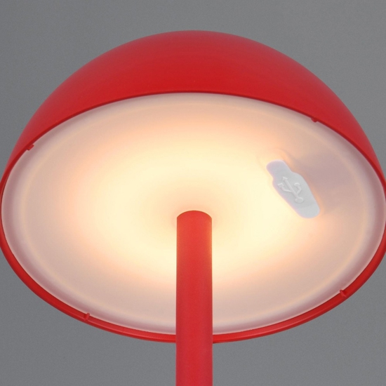 Lampada da esterno portatile senza fili rossa led moderna