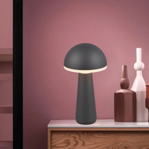 Lampada antracite da tavolo per esterno portatile ricaricabile