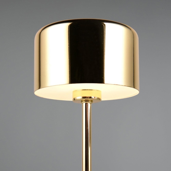 Lampada da tavolo senza fili oro lucido design moderna led 3000k touch