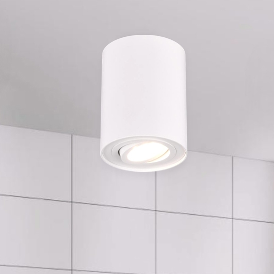 Faretto da soffitto moderno luce led orientabile bianco