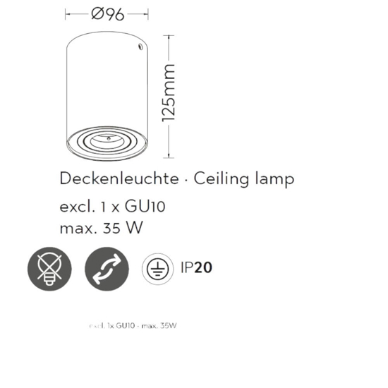 Faretto da soffitto moderno luce led orientabile bianco