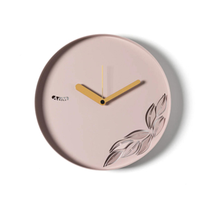 Visualizza i dettagli per Orologio moderno da parete design rotondo foglie color gelso Orologio moderno da parete design rotondo foglie color gelso