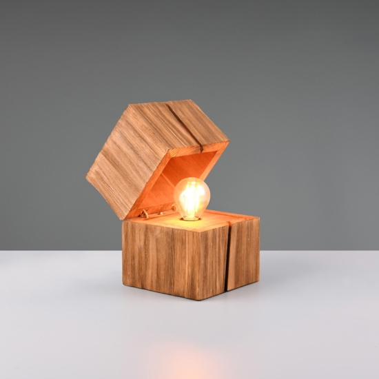 Lampada da tavolo per soggiorno in legno led 2700k