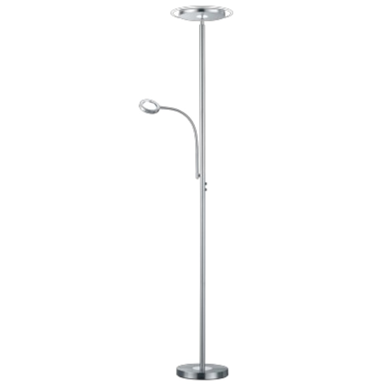 Lampada da terra due luci led 3000k orientabile per ufficio