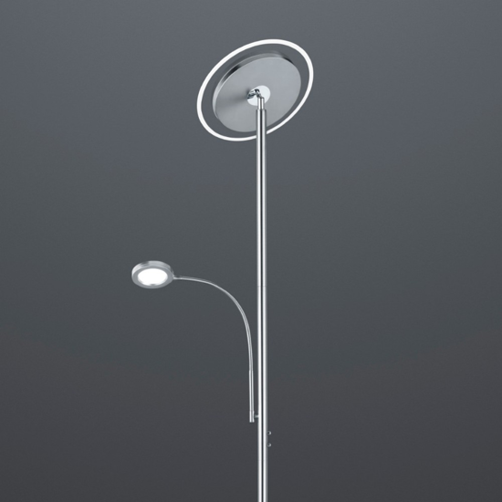 Lampada da terra due luci led 3000k orientabile per ufficio