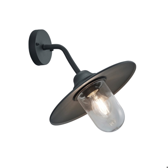 Applique rustico grigio antracite per esterno