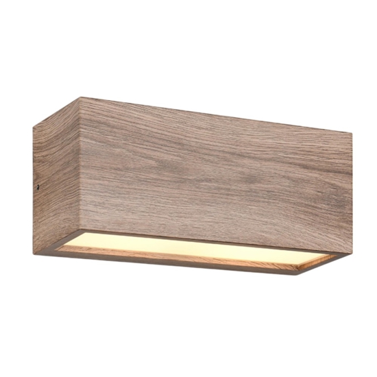 Applique per estero effetto legno rettangolare moderna