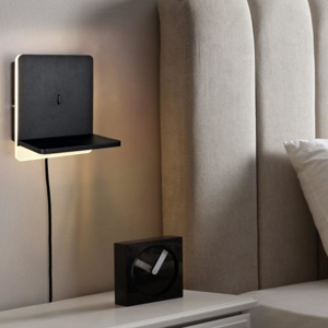 Applique per comodino camera da letto carica cellulare induzione e usb