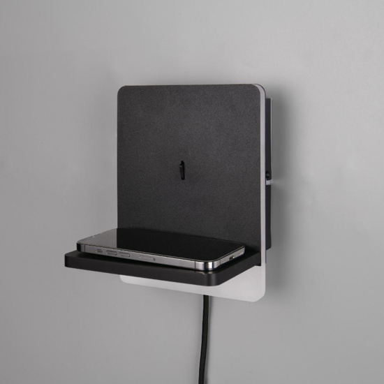 Applique per comodino camera da letto carica cellulare induzione e usb