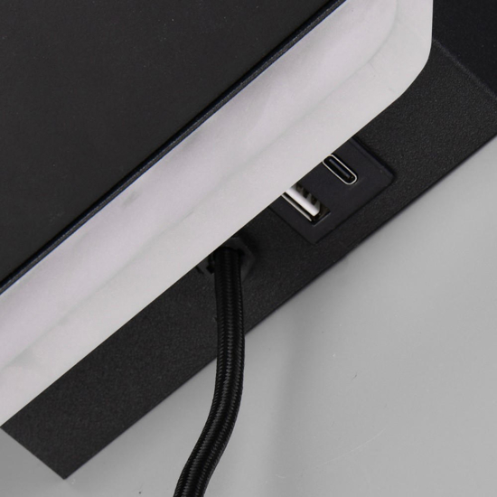 Applique per comodino camera da letto carica cellulare induzione e usb