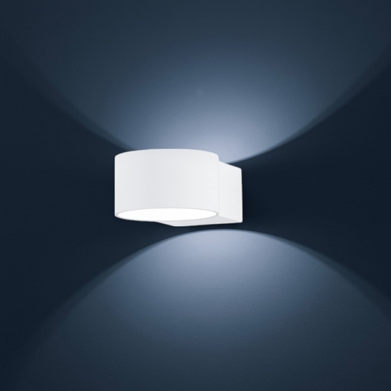 Applique led 4,5w 3000k design moderna bianco per interni