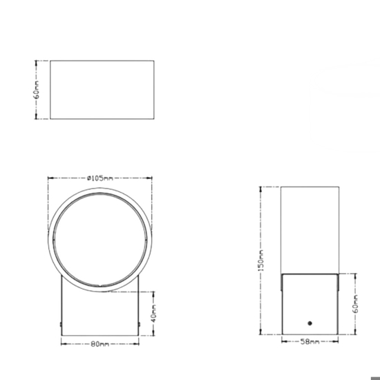 Applique led 4,5w 3000k design moderna bianco per interni