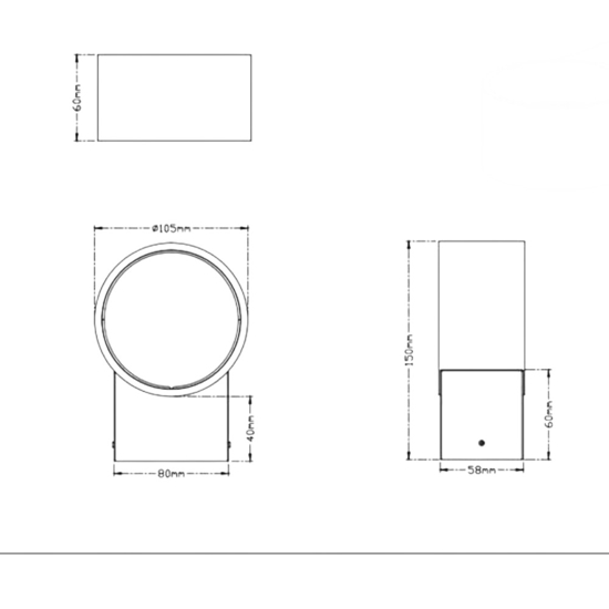 Applique led 4.5w 3000k nero oro design moderna interno oro