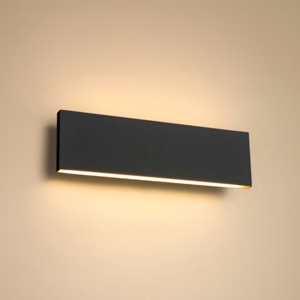 Applique led 12w 3000k antracite design moderna rettangolare