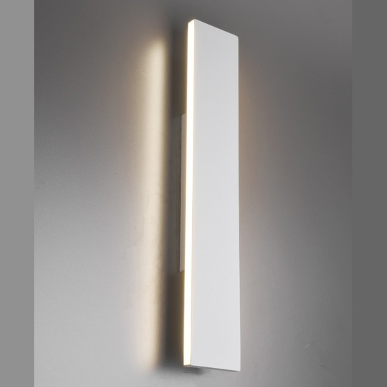 Applique led rettangolare bianca 18w 3000k design moderna